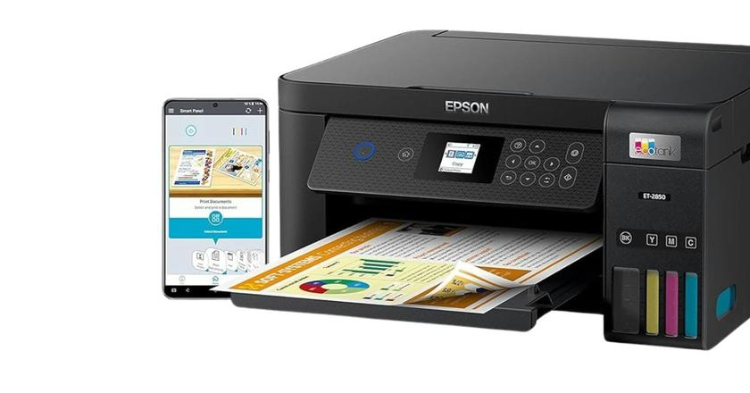 Epson EcoTank ET-2850 imprimante supérieure pour enveloppes