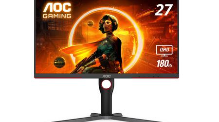 AOC Q27G3XMN présenté hors de Chine : moniteur LED QD-Mini 2K de 27 pouces avec un taux de rafraîchissement de 180 Hz et un prix de 310 $.