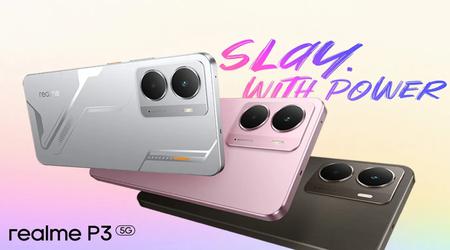 Le Realme P3 5G fait ses débuts en Inde avec un écran AMOLED, un Snapdragon 6 Gen 4 et une batterie de 6000mAh.