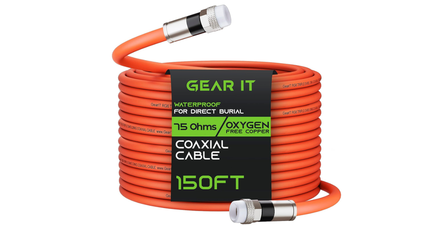 Câble coaxial GearIT Câble coaxial RG6 pour modem