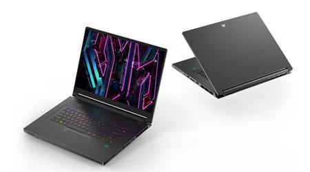 Acer Predator Triton 17 X - Un ordinateur portable de jeu phare avec Core i9-13900HX, GeForce RTX 4090 et un prix à partir de 4299 €.