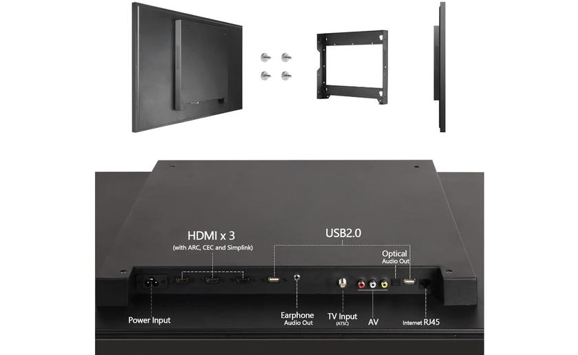 elecsung 43-inch 4K UHD miroir connecté avec TV