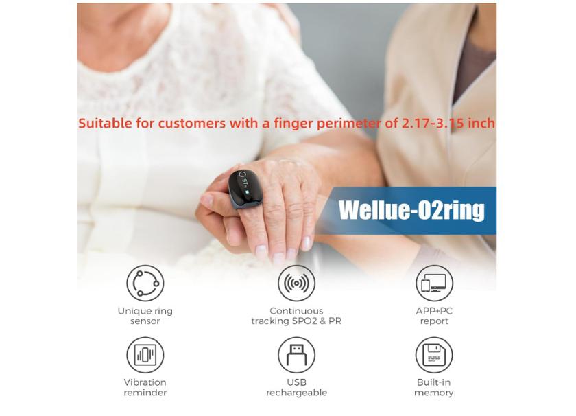 Anneau intelligent Wellue O2
