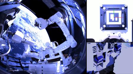 Gitai : Un robot dans l'espace installe un panneau à l'extérieur de l'ISS, la Station spatiale internationale