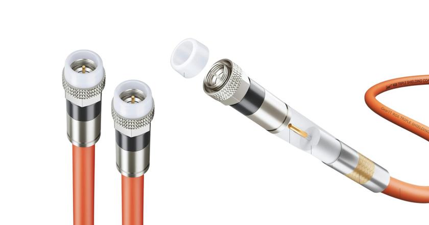 Câble coaxial GearIT RG6 pour l'internet gigabit