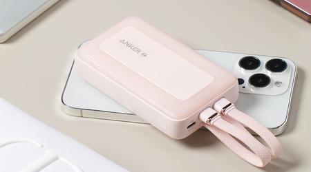 Anker Zolo Power Bank : capacité jusqu'à 20 000 mAh, câbles USB-C/Lightning intégrés et prix à partir de 18 $.
