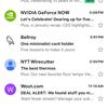 Détails du nouveau design Gmail pour iPhone