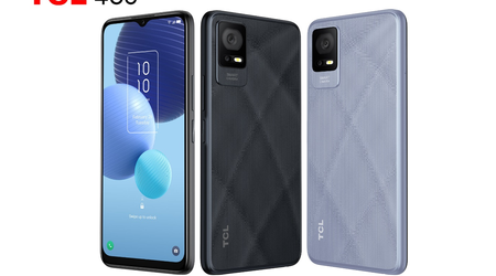 TCL 406 - smartphone économique avec Android 13, NFC, haut-parleurs stéréo et batterie haute capacité pour 110 €.