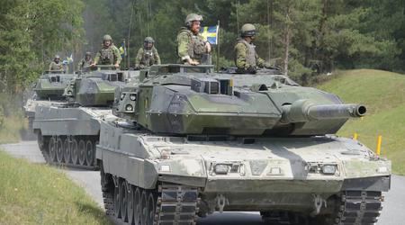 La Suède a transféré 10 chars Stridsvagn 122 à l'Ukraine, une version modernisée du char allemand Leopard 2A5.