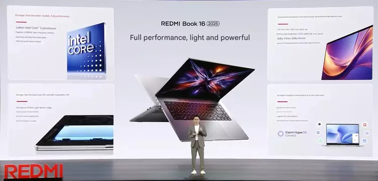 Xiaomi présente le RedmiBook (2025) : ...