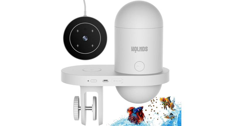 mangoire automatique poisson Wolmds avec caméra 2.5K