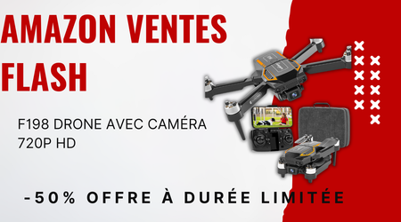 Drone F198 avec Double Caméra HD - 50€ de Réduction Immédiate!