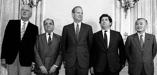 Signataires de l'accord de Plaza