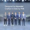 Concept de voiture électrique à quatre roues de Hyundai