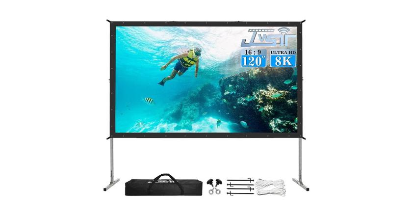 Ecran de projection portable JWSIT avec support