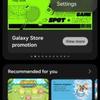 Capture d'écran du hub du jeu avec le Galaxy S25