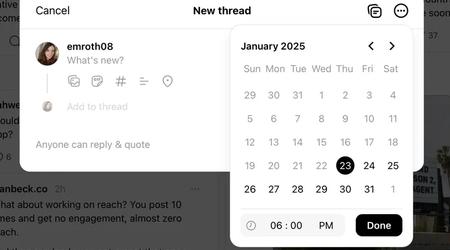 Threads vous permet désormais de programmer des posts