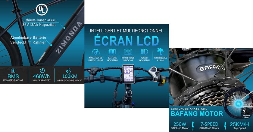 ZIMONDA e-bike meilleur vélo électrique pour la livraison