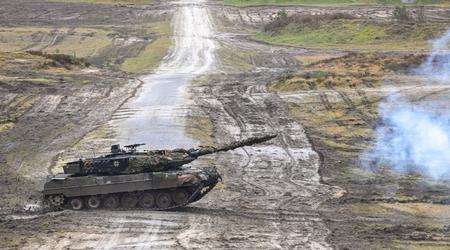 Leopard 2A6 en Ukraine gagne la bataille contre deux chars russes T-80BV