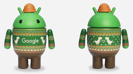Google présente une figurine Android festive avec un pull et un chapeau lumineux