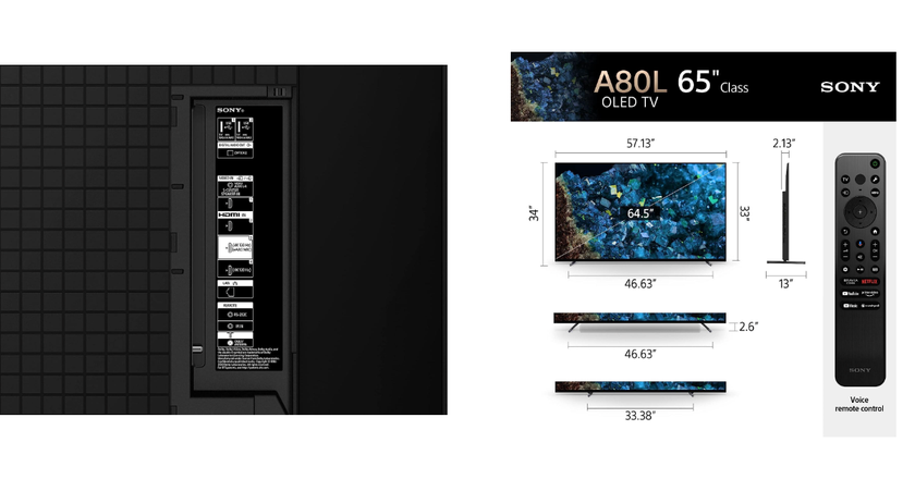Sony OLED BRAVIA XR A80L meilleur tv 4k intelligent