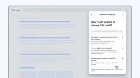 Google permet aux utilisateurs de supprimer plus rapidement les informations personnelles des résultats de recherche
