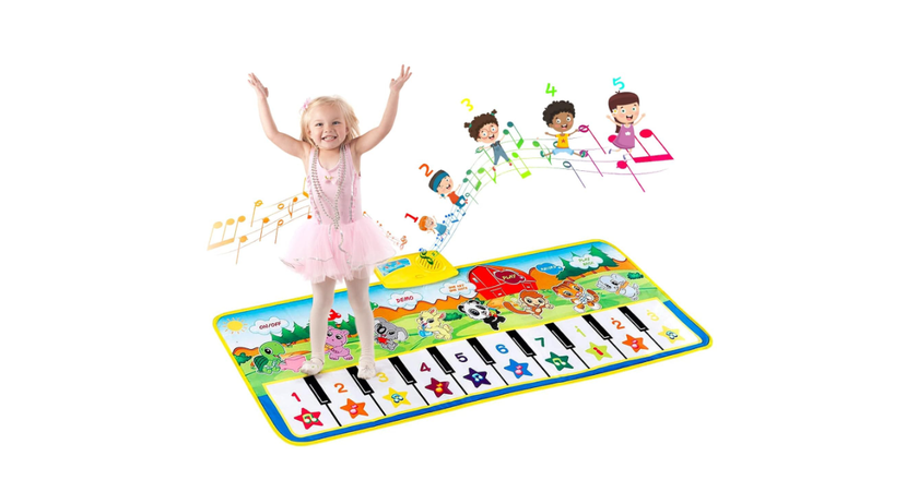 EXTSUD Piano Mat tapis de sol de danse pour enfants