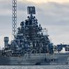 Le croiseur à propulsion nucléaire Admiral Nakhimov en cours de modernisation
