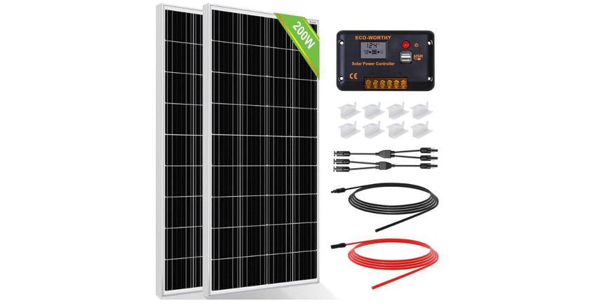 Kit de panneaux solaires ECO-WORTHY 200 Watts