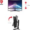 Moniteur MSI MPG 325CQRXF dans l'habitacle