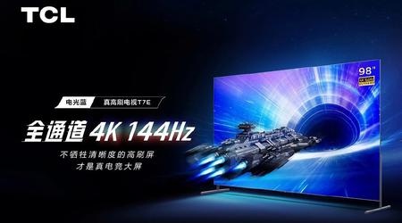 TCL T7E TV : série TV 4K avec panneaux 144 Hz et diagonales jusqu'à 98 pouces