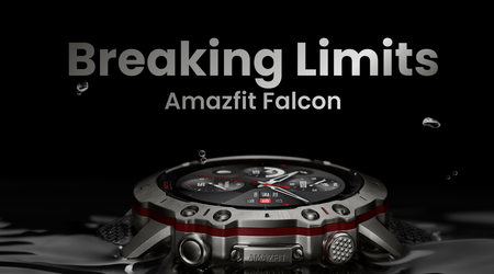 Présentation de la smartwatch Amazfit Falcon avec protection 20 ATM, 159 modes de sport, GPS et SpO2 pour 500 $.