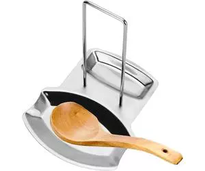 Porte-couvercle de casserole + repose-cuillère