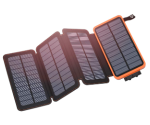 Hiluckey Chargeur solaire Banque d'énergie 25000mAh