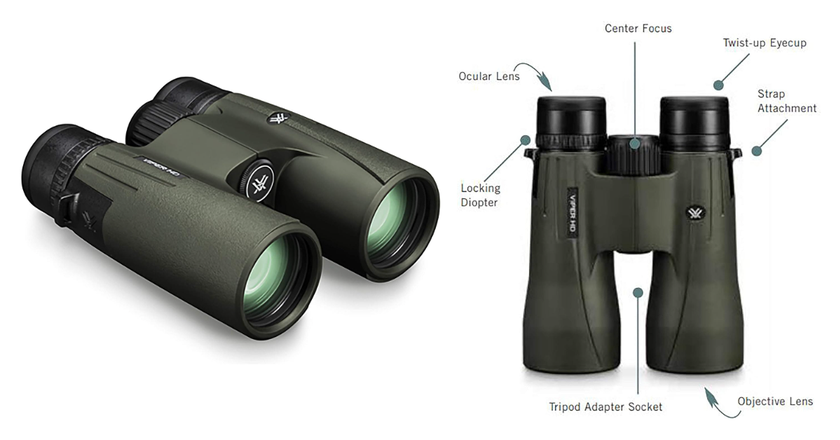 Vortex Viper HD 8x42 bonnes jumelles pour l'observation des baleines