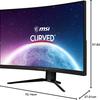 Conception du moniteur MSI MPG 325CQRXF
