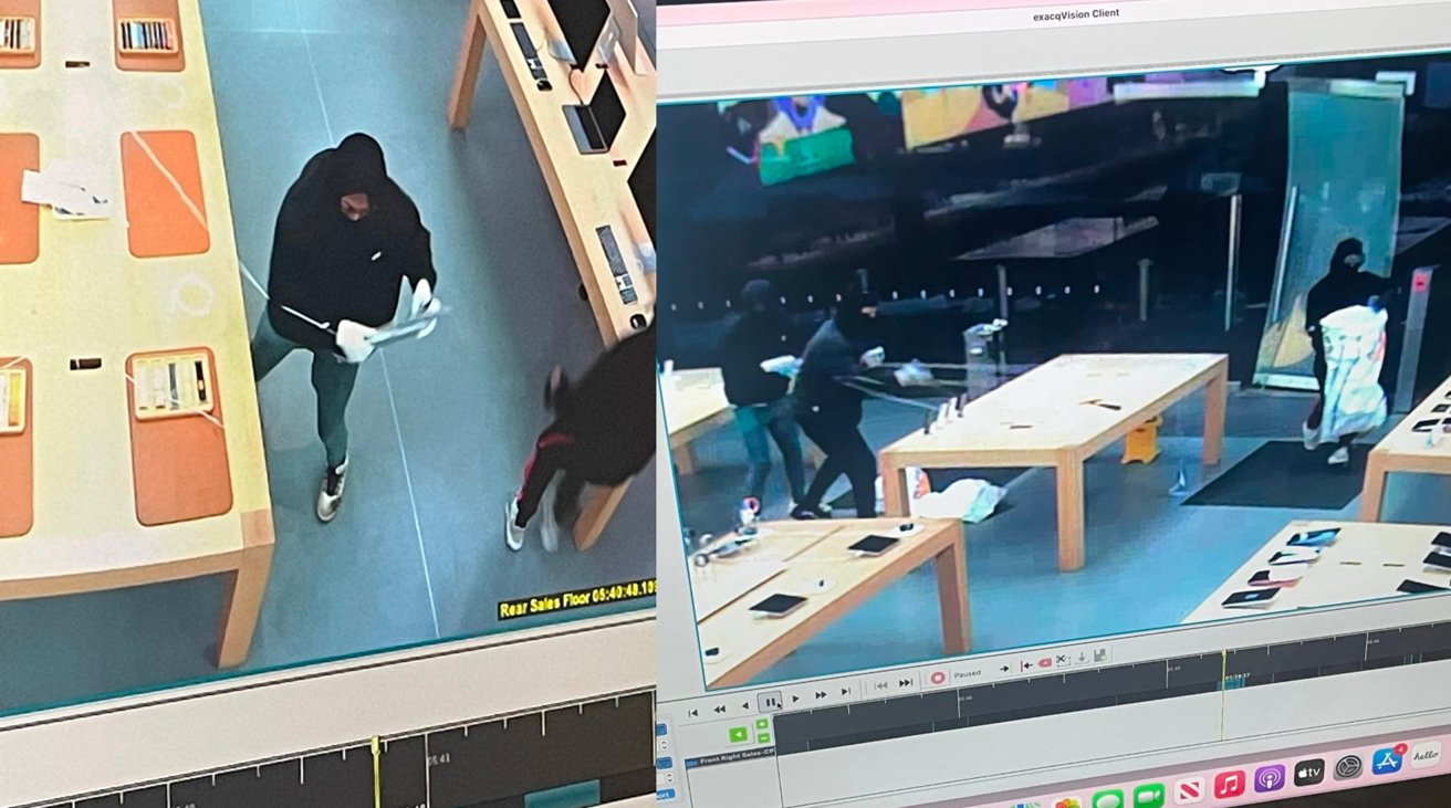 Les voleurs ont dérobé pour 100 000 dollars de matériel dans l'Apple Store et ont tout simplement jeté la plupart des gadgets. Les voleurs ont dérobé pour 100 000 dollars de matériel dans l'Apple Store et ont tout simplement jeté la plupart des gadgets.