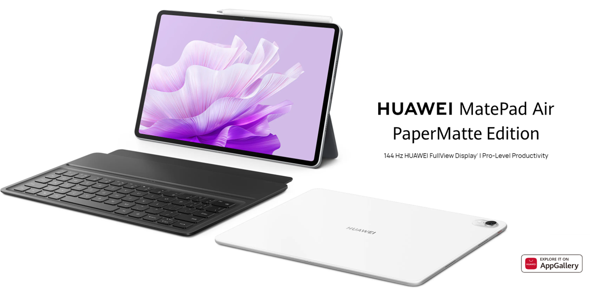 Huawei MatePad Air PaperMatte Edition - Snapdragon 888, écran IPS 2.8K 144Hz et prise en charge du M-Pencil 2 pour 649 euros Huawei MatePad Air PaperMatte Edition - Snapdragon 888, écran IPS 2.8K 144Hz et prise en charge du M-Pencil 2 pour 649 euros