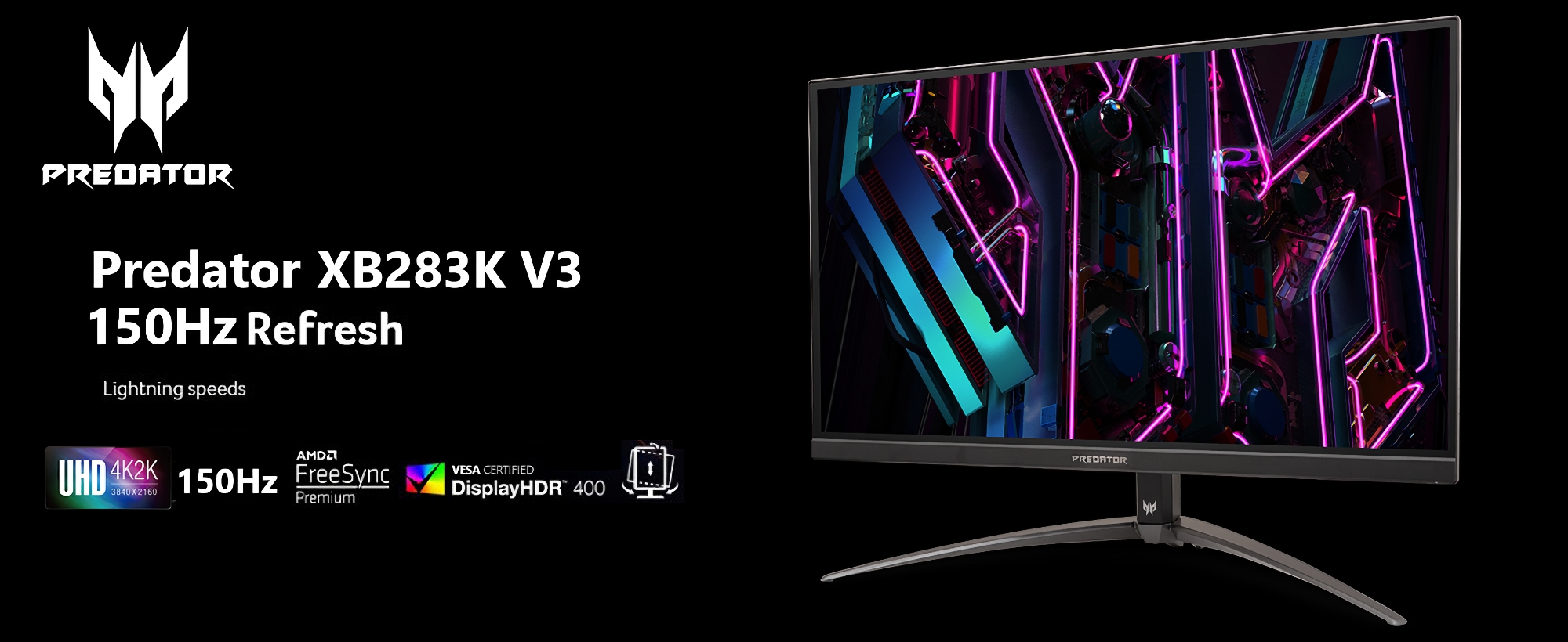 Acer Predator XB283K V3 : moniteur de jeu 4K à 150Hz pour 499 Acer Predator XB283K V3 : moniteur de jeu 4K à 150Hz pour 499
