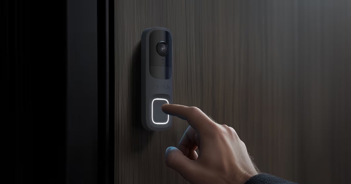 Ajax DoorBell : sonnette vidéo intelligente avec fonctions de système de sécurité Ajax DoorBell : sonnette vidéo intelligente avec fonctions de système de sécurité