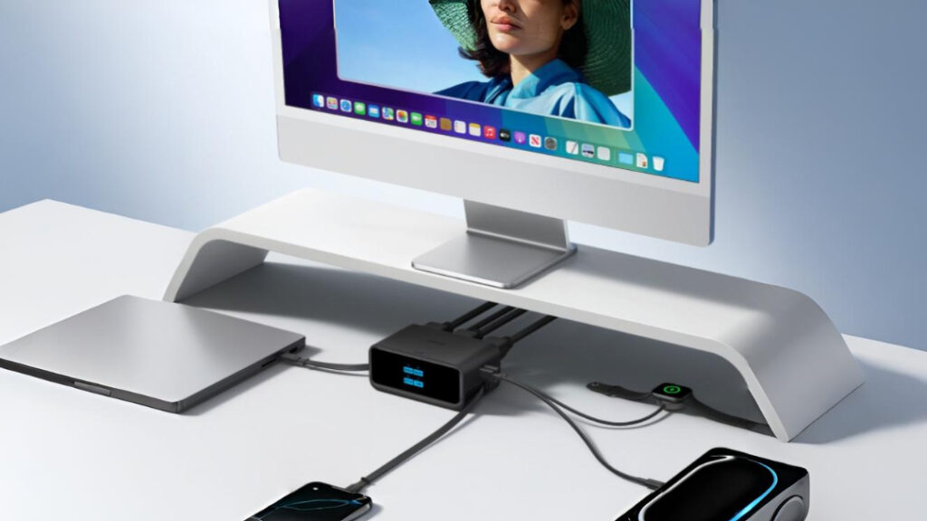 Anker : Station de charge compacte 7-en-1 innovante avec câbles rétractables