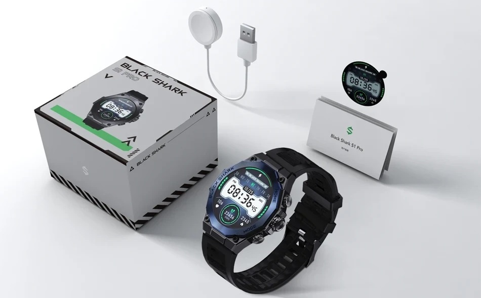 Black Shark S1 Pro est une montre intelligente dotée d'une protection IP68, de la fonction FC et de la fonction ChatGPT au prix de 69 dollars Black Shark S1 Pro est une montre intelligente dotée d'une protection IP68, de la fonction FC et de la fonction ChatGPT au prix de 69 dollars