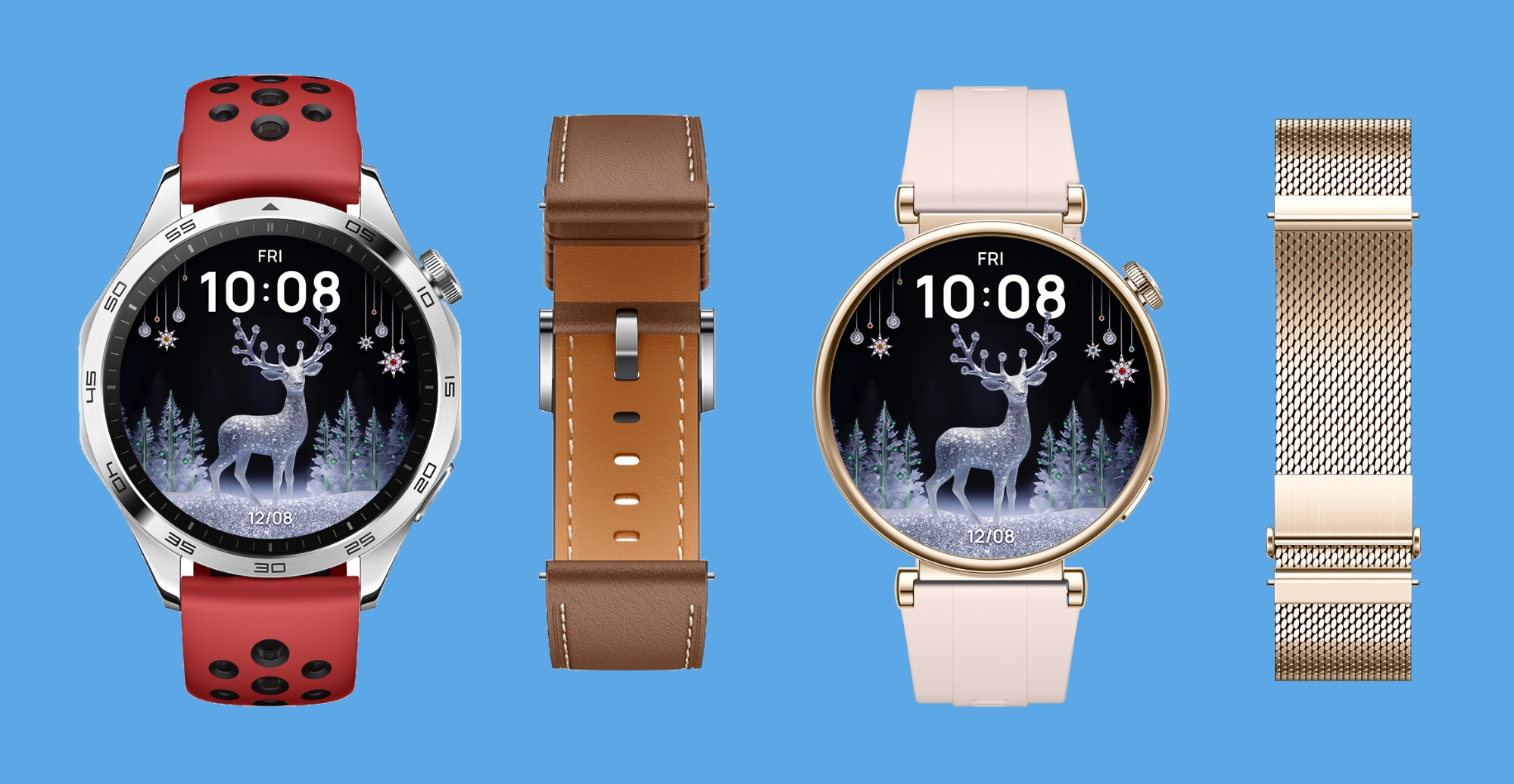 La Huawei Watch GT 4 Christmas Edition fait son apparition en Europe La Huawei Watch GT 4 Christmas Edition fait son apparition en Europe