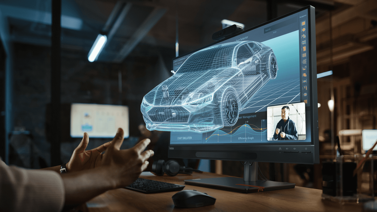 Le moniteur Lenovo ThinkVision 3D sera commercialisé en février au prix de 2999 $. Le moniteur Lenovo ThinkVision 3D sera commercialisé en février au prix de 2999 $.
