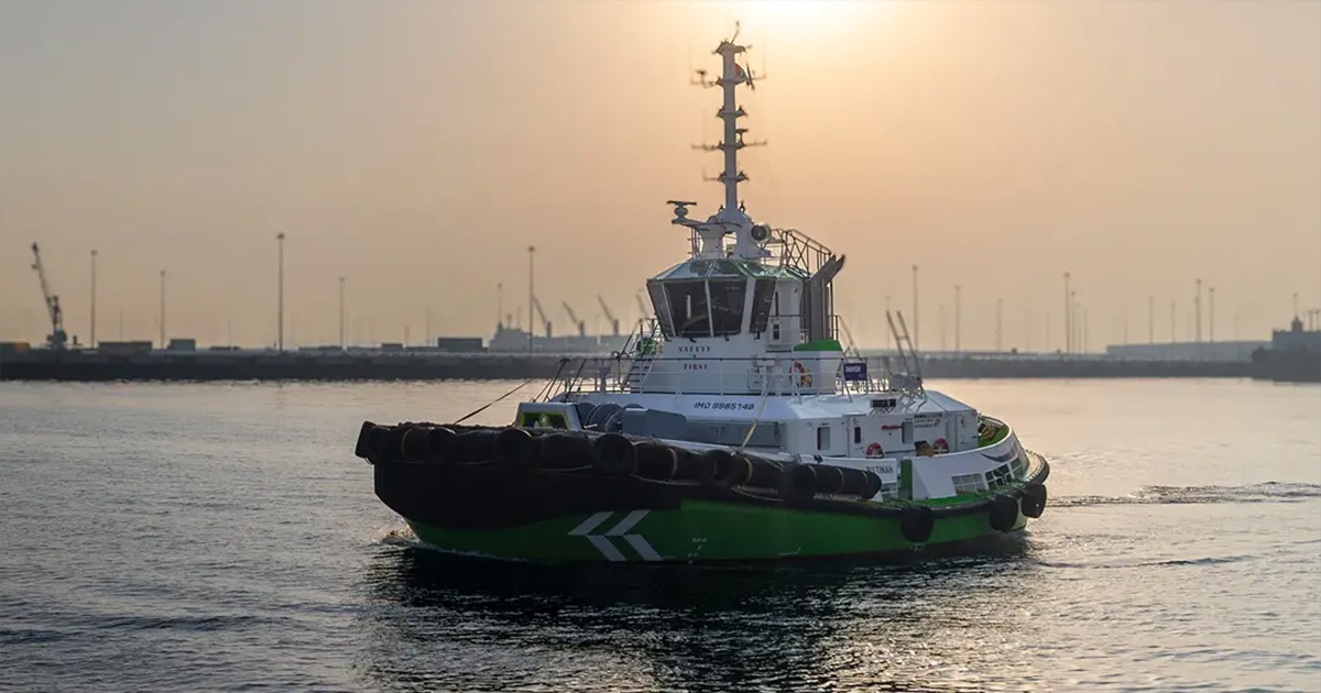 Le remorqueur électrique le plus puissant : Le remorqueur Damen RSD-E 2513 est entré dans le Livre Guinness des records. Le remorqueur électrique le plus puissant : Le remorqueur Damen RSD-E 2513 est entré dans le Livre Guinness des records.