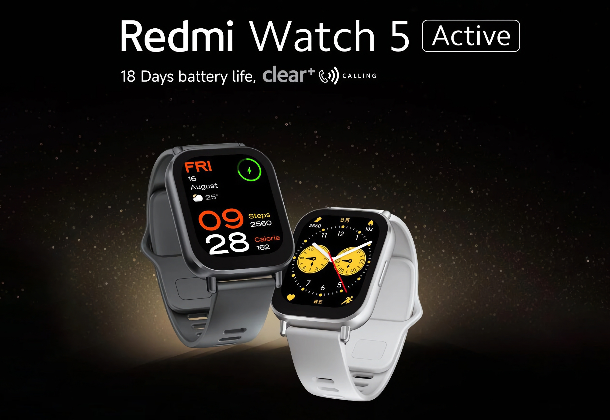 Redmi Watch 5 Active : écran de 2 pouces, autonomie de 18 jours et HyperOS embarqué pour 33 $. Redmi Watch 5 Active : écran de 2 pouces, autonomie de 18 jours et HyperOS embarqué pour 33 $.