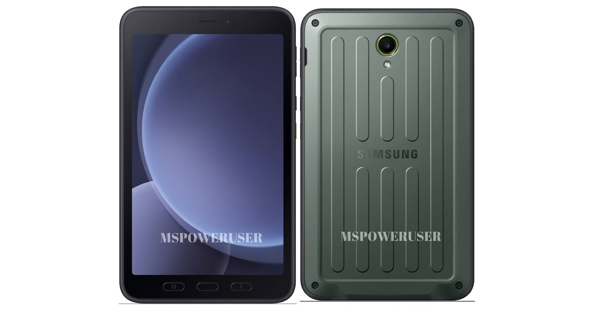 Voici à quoi ressemblera la Samsung Galaxy Tab Active 5 : une tablette de 8 pouces dotée d'une puce Exynos 1380 et d'une protection MIL-STD-810H. Voici à quoi ressemblera la Samsung Galaxy Tab Active 5 : une tablette de 8 pouces dotée d'une puce Exynos 1380 et d'une protection MIL-STD-810H.