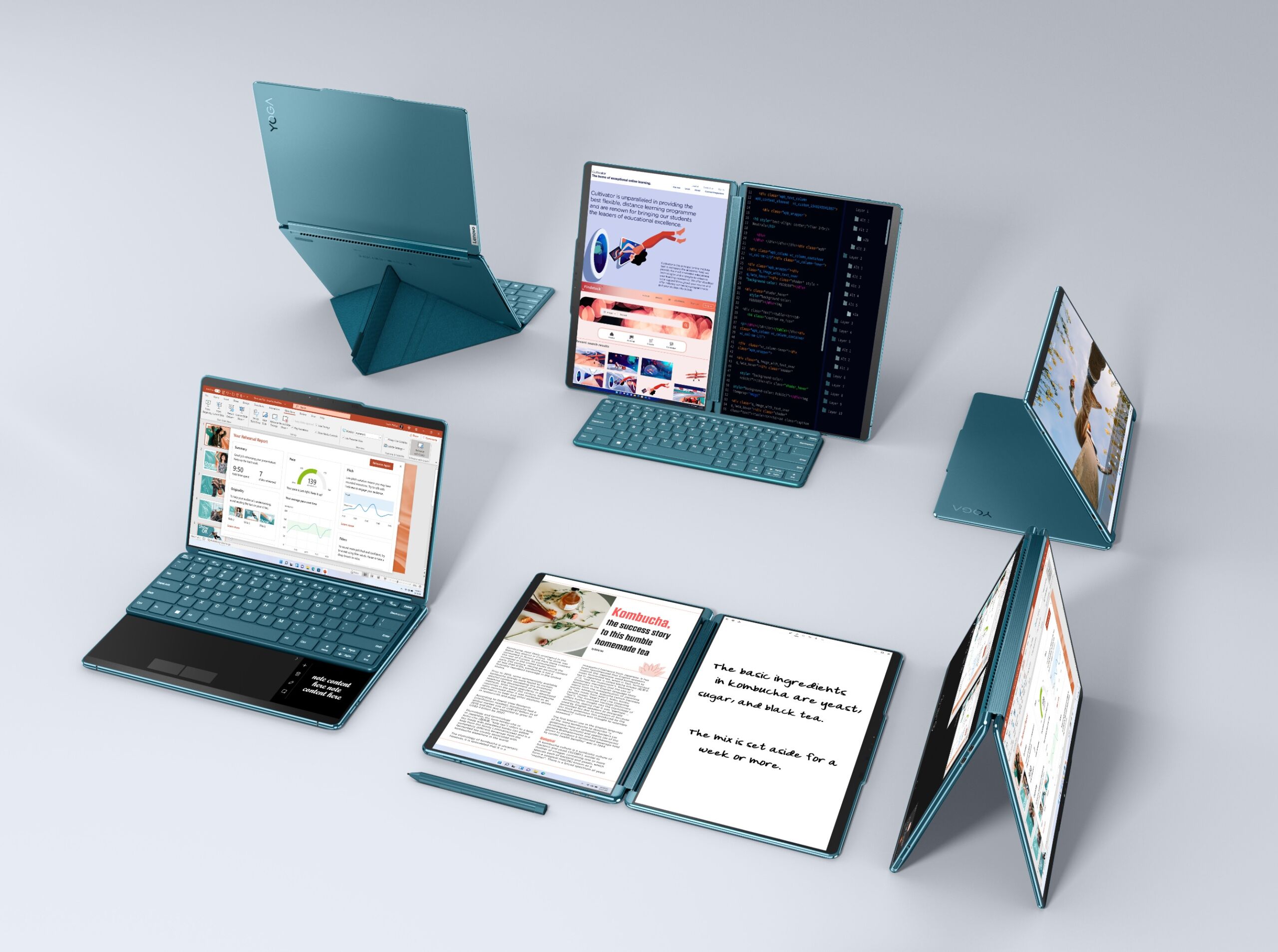 Lenovo a dévoilé un ordinateur portable unique, le Yoga Book 9i, doté de deux écrans OLED à partir de 2100 $. Lenovo a dévoilé un ordinateur portable unique, le Yoga Book 9i, doté de deux écrans OLED à partir de 2100 $.