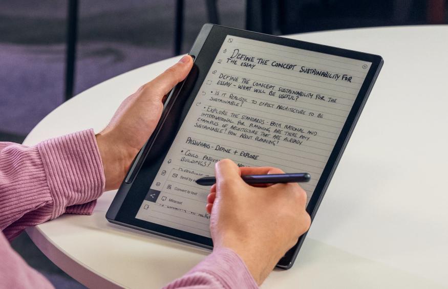 Lenovo dévoile le bloc-notes numérique Smart Paper, la réponse à 400 dollars au Kindle Scribe d'Amazon. Lenovo dévoile le bloc-notes numérique Smart Paper, la réponse à 400 dollars au Kindle Scribe d'Amazon.