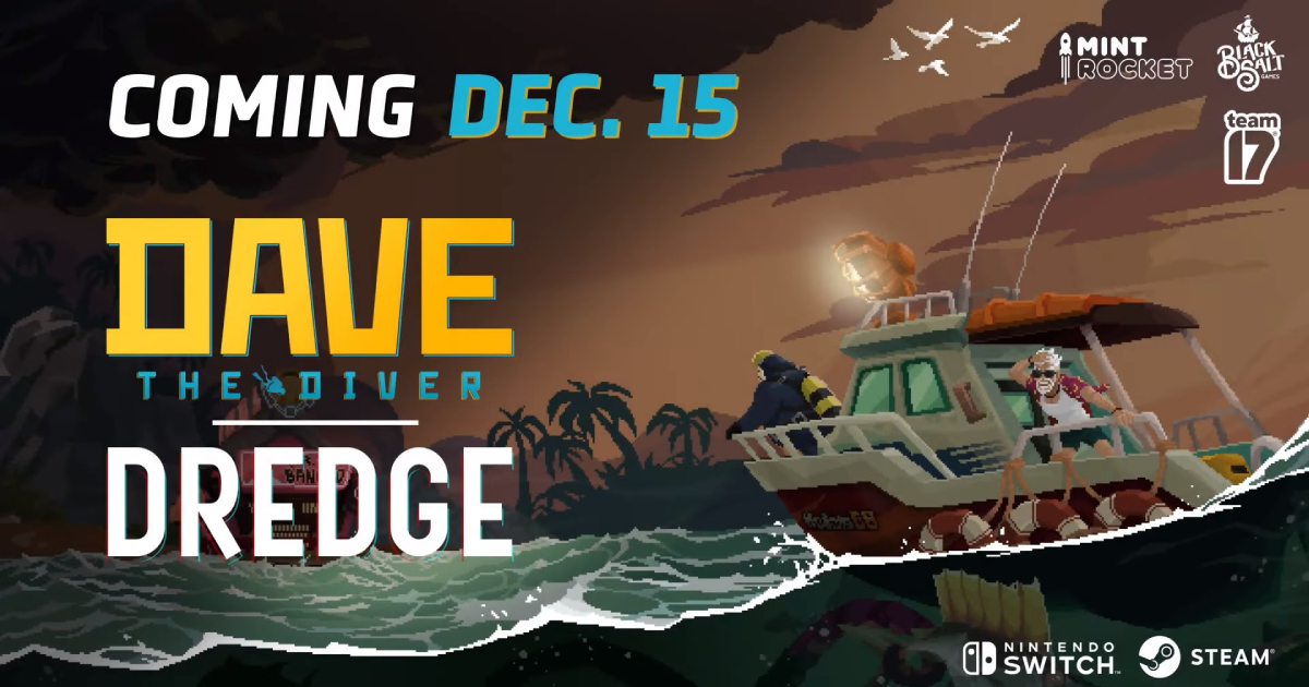La rencontre de deux marins : Dave the Diver recevra une mise à jour gratuite le 15 décembre, ajoutant le contenu de Dredge. La rencontre de deux marins : Dave the Diver recevra une mise à jour gratuite le 15 décembre, ajoutant le contenu de Dredge.